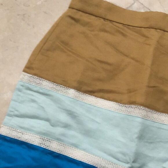 J.Crew multicolor striped pencil skirt NWT sz 2 - Picture 2 of 4